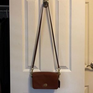 Brown Leather Coach Crossbody Purse